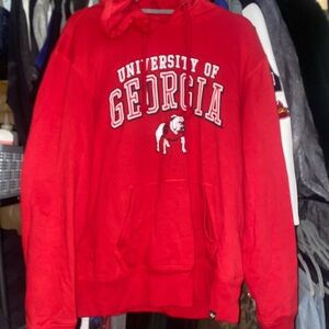 47 Brand Georgia Bulldogs Red Hoodie